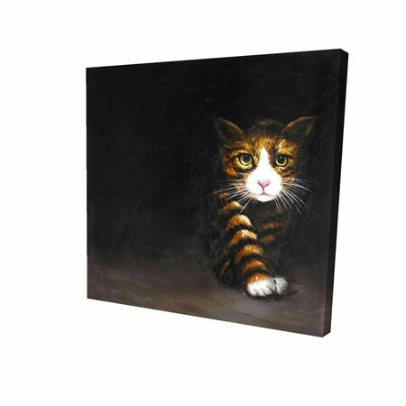 FONDO 32 x 32 in. Discreet Cat-Print on Canvas FO2793523